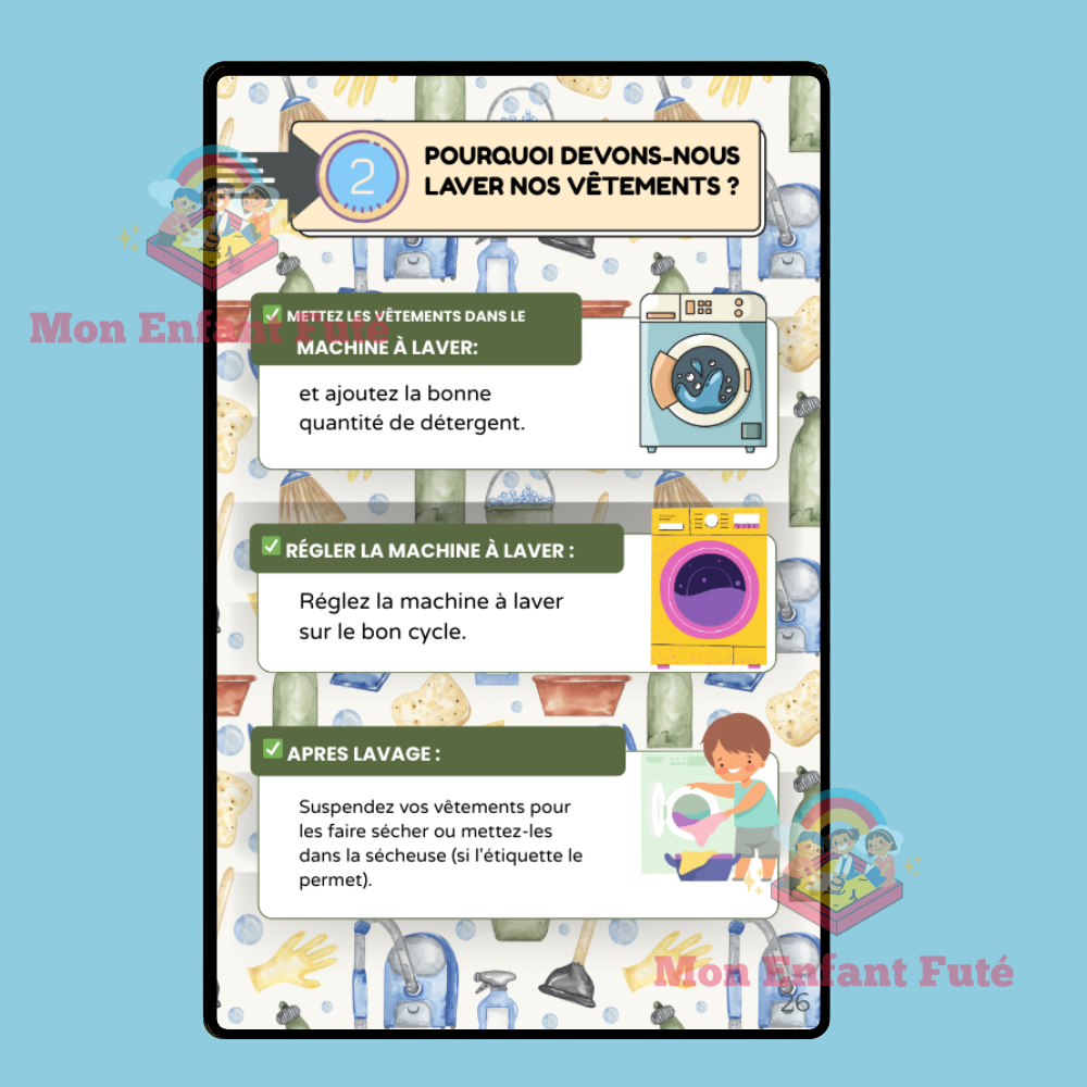 Compétences en ménage et lessive : Garde ton espace propre et maîtrise la lessive en quelques minutes